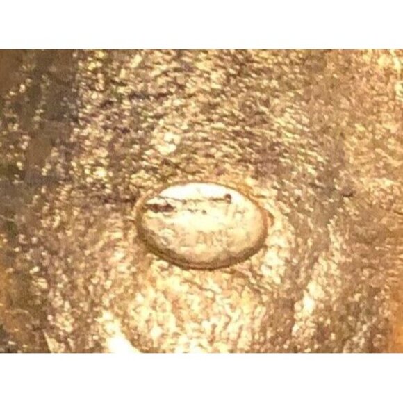 PRE OWNED $95 KENNETH JAY LANE GOLD PLATED DROP STATEMENT PIERCED EARRINGS - Picture 5 of 6